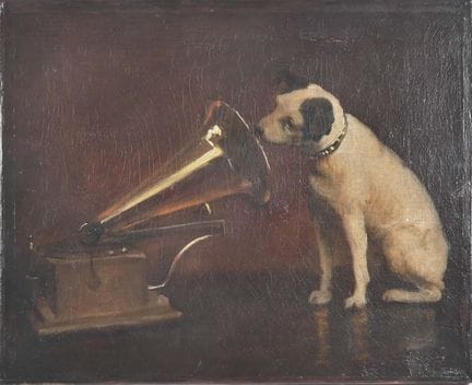 Scuola del XX secolo,
"Nipper", famoso cane di raz