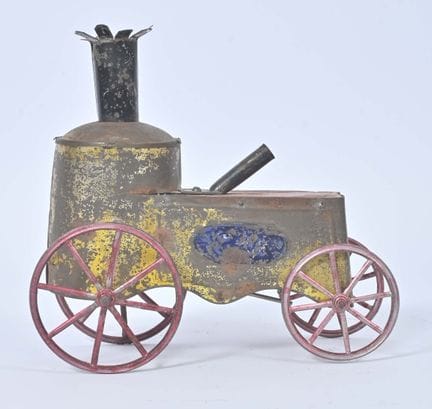 France, CM vers 1900 : rare jouet à pousser 
repré