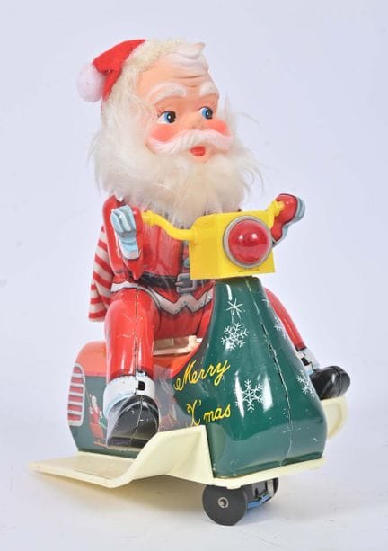 Japon, Modern Toys, Santa Claus en scooter
Battery