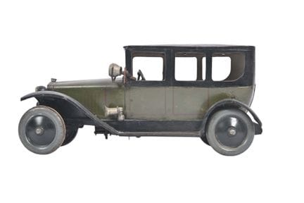 J de P, Delage: berlina meccanica 
in lamiera verd