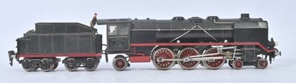 Märklin, scartamento O,
Locomotiva elettrica a tre