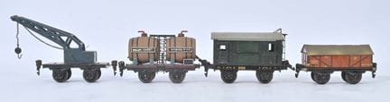 Märklin, scartamento O,
Treno merci composto da qu