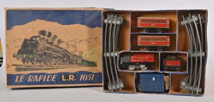 L.R., Set Art.-Nr. 1051
mit elektrischem Zug aus r