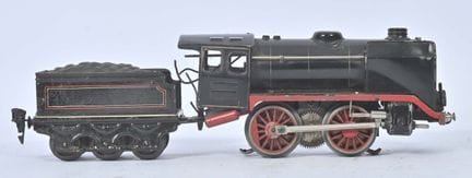 Märklin, scartamento O,
Locomotiva elettrica a tre