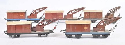 Hornby, Serie mit fünf Wagen
Kranwagen, mit Drehge
