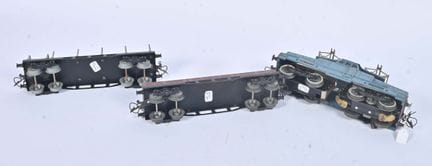 Hornby, Güterzug
mit der BB 13001, auch „blaue Met