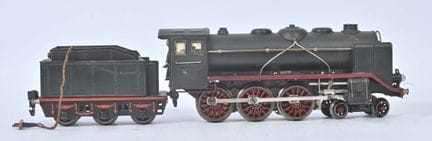 Märklin, scartamento O,
Locomotiva elettrica a tre