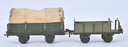 Märklin, scartamento I
Due vagoni con assi in lami