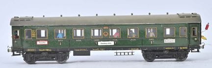 Märklin, scartamento O,
Carro misto 1ª e 2ª classe