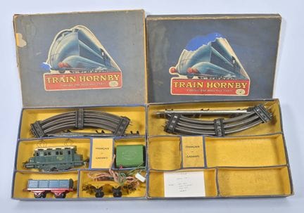 Hornby, blaues Set O-3E
mit grüner Lok 020, SNCF, 
