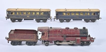 Hornby, CIWL-Zug PLM
mit elektrischer Lokomotive A