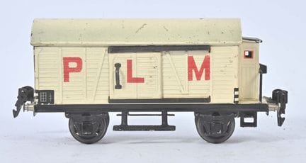 Märklin, scartamento O,
Vagone con cabina del fren