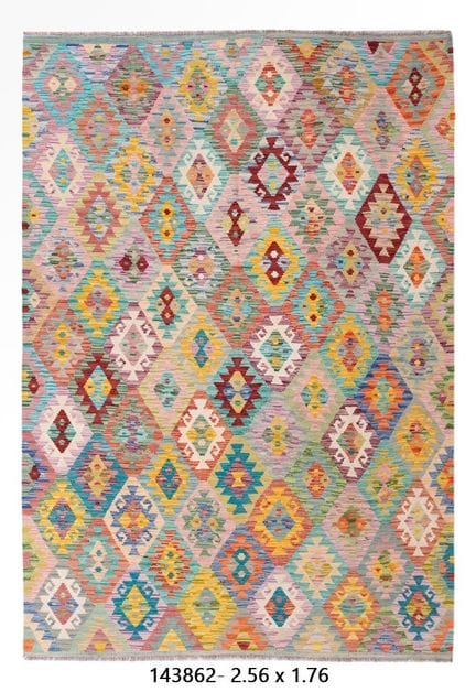 Tapis Kilim Afghan en laine
256 x 176 cm