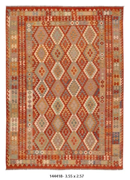 Tapis Kilim Afghan en laine fait main
355 x 257 cm
