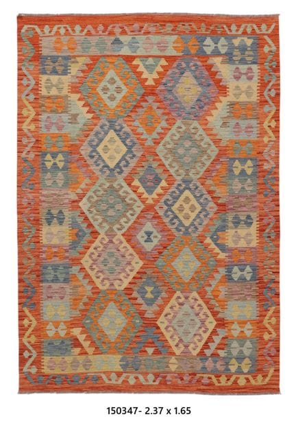 Tapis Kilim Afghan en laine
237 x 165 cm