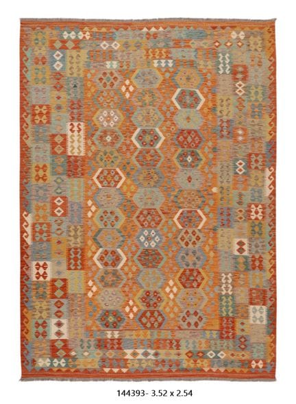Tapis Kilim Afghan en laine fait main
352 x 254 cm