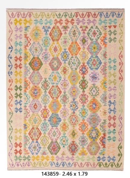 Tapis Kilim Afghan en laine
246 x 179 cm