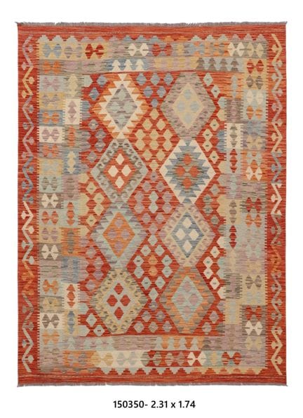 Tapis Kilim Afghan en laine
231 x 174 cm