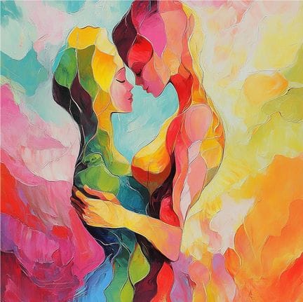 Mira Langston (1971)
Ethereal Embrace
Sérigraphie,