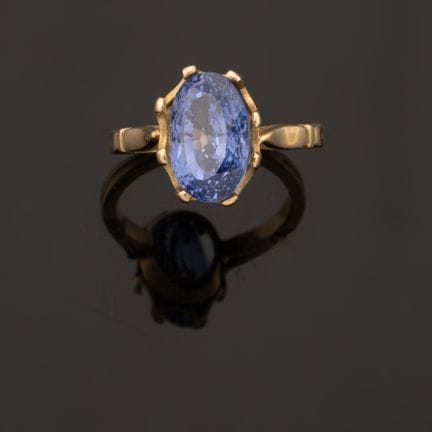 Sapphire Ring
Set with a 5.80-carat oval sapphire,