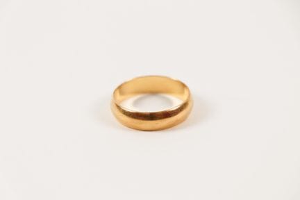 18K (750) yellow gold wedding band
TDD 63 - Weight