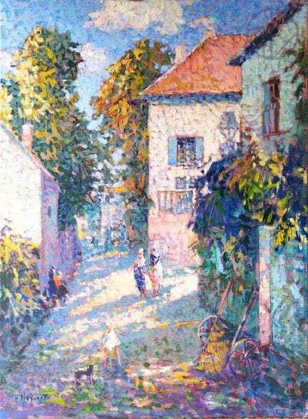 Eugène BEGARAT (né en 1943)
Ruelle ensoleillée
Hui
