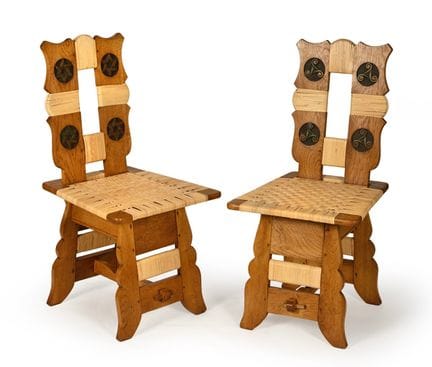 Rafig TULLOU (1909–1990)
Pair of Neo-Celtic chairs