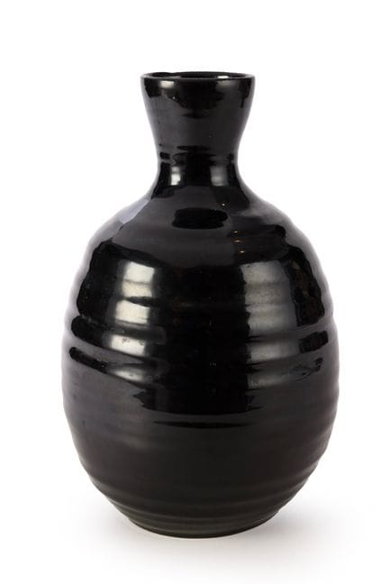 ACCOLAY    
Gedrehte Vase 
Keramik mit schwarzer G