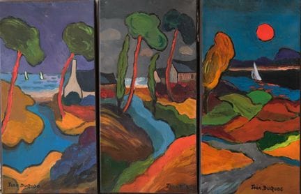 Jean DUQUOC (né en 1937)
Paysage du Golfe
3 huiles