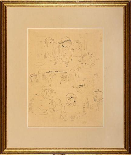 Pierre DE BELAY (1890-1947)
Au café
dessin à la pl