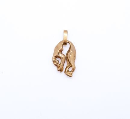 Al estilo de CARTIER, colgante con forma de panter