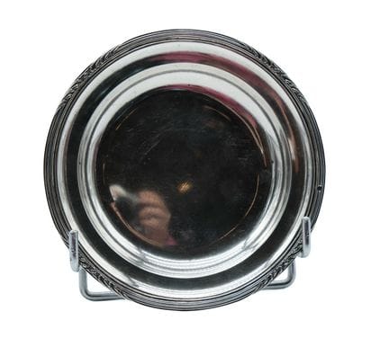 DEBAIN
Coupelle en argent à décor de filets et rub