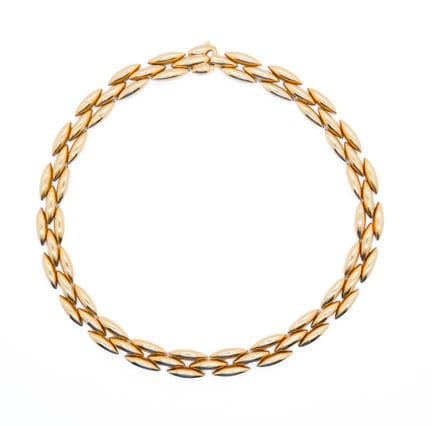 Al estilo de CARTIER, collar reversible de dos tip
