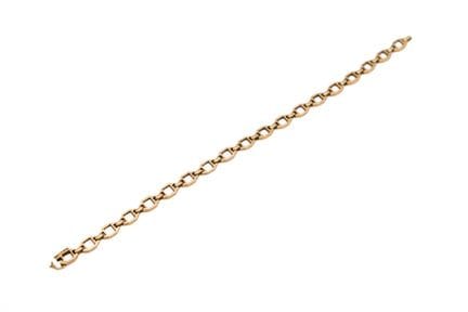CARTIER, Pulsera de oro (750) con eslabones geomét