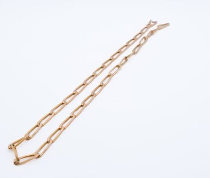 Cadena de oro amarillo (750) con eslabones tipo «c