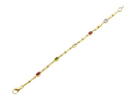 Pulsera de oro amarillo (750) «tutti-frutti» engas