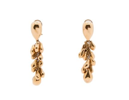 Par de pendientes «en racimo» con gotas de oro ama