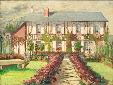 André BERTAUX (1896-1974)
Casa in Normandia
Olio s