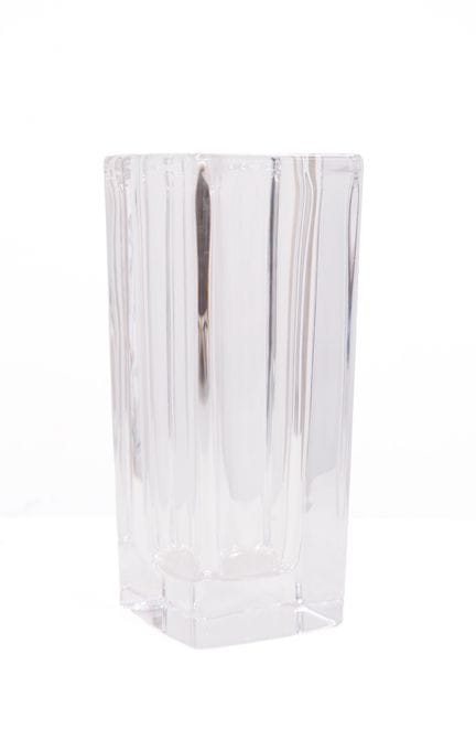 Vase en cristal de Sèvres de section carrée. Estam
