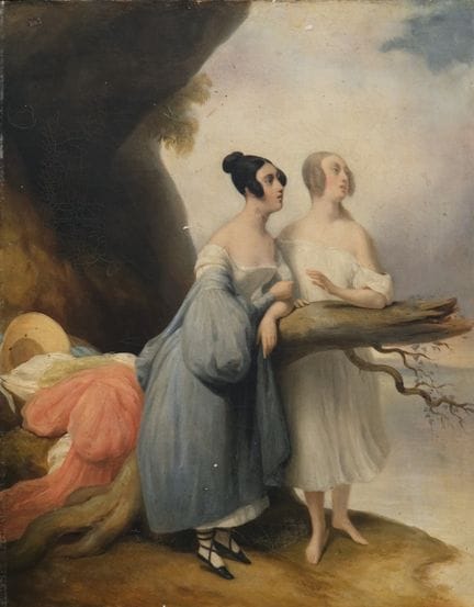 Attribuito ad Ary SCHEFFER (1795 - 1858)
Donne ele