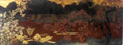 Lê Quốc Lộc  (1918–1987): 
Fischerdorf am Seeufer,