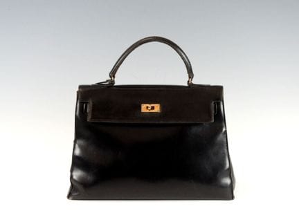 HERMÈS PARIS. Sac à main, modèle « Kelly 32 » en b