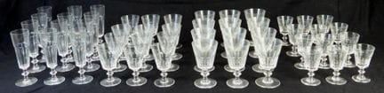 SAINT-LOUIS. Juego de copas de cristal modelo «Cat