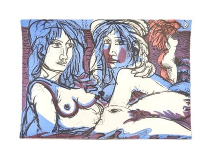 Tono ZANCANARO (1906-1985).  Bella amont. Litograf