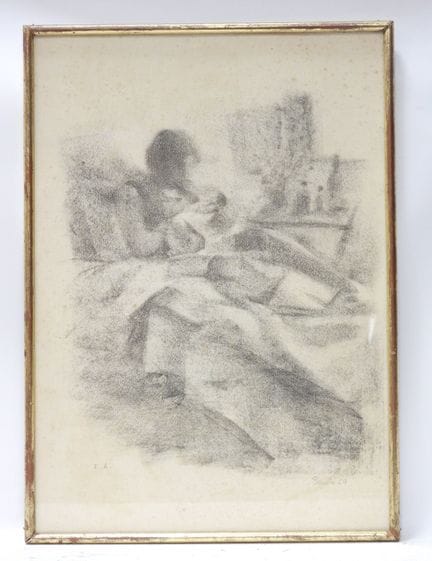 BENITO (siglo XX). Maternidad. Prueba de artista. 