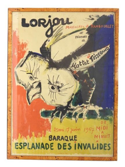 Bernard LORJOU (1908-1986). "Lorjou, Massacres de 