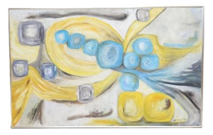 Escuela del siglo XX. Abstracciones en amarillo y 