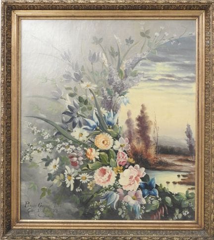 PERRIN-GOURON, Louis Saint André. Ramo de flores. 