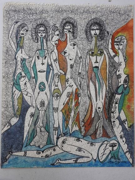 Abd al-Qadir BEN KEMOUN (1942)   : Grupo de mujere