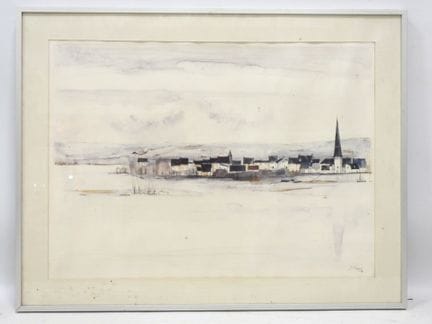 Jean-Paul FERRON (nacido en 1941): Pueblo a orilla